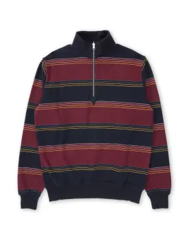 Reversible Half Zip Sweatshirt Hinkley Navy/Burgundy