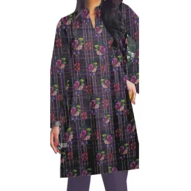 1PC- Unstitched Printed Khaddar Shirt PW8344