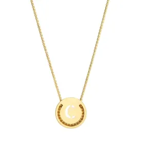 ABC's - C 18K Gold Plated Necklace