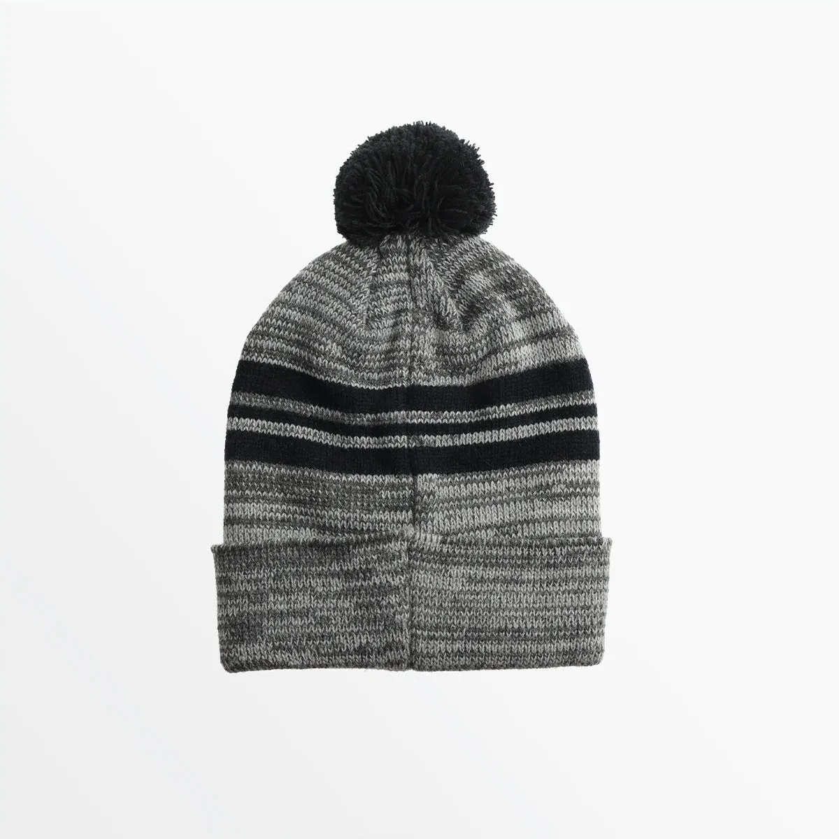 ADULT STRIPED POM BEANIE