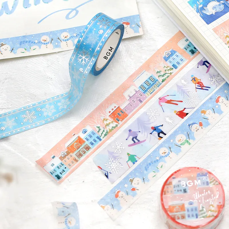 BGM Winter Limited Masking Tape - Snow Embroidery