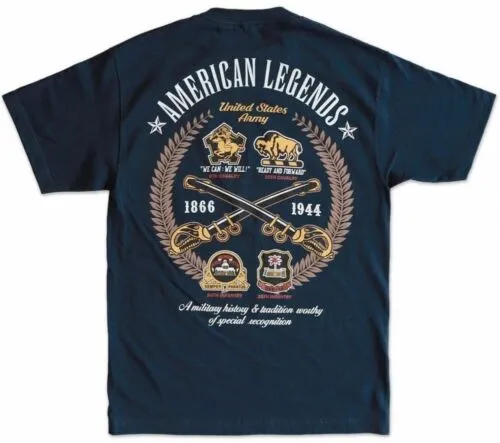 Buffalo Soldiers Tee Graphic 1866 Navy Blue