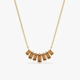 Citrine Cascade Necklace, Lupita