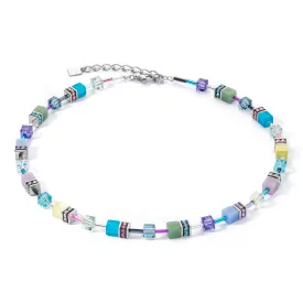 Coeur De Lion GeoCUBE® Iconic Silver Pastels Necklace