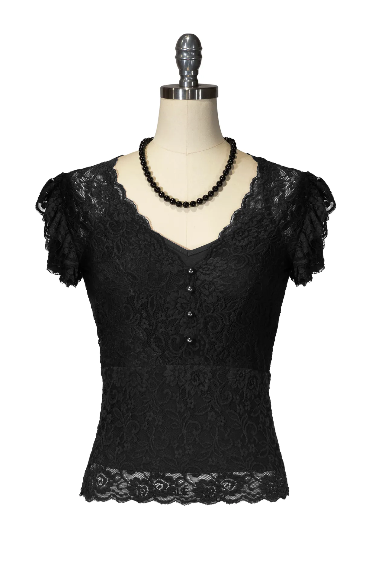 D'Amour Lace Top (Black)