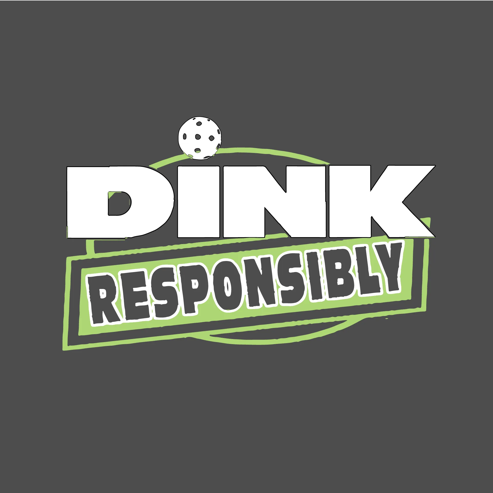 Dink Responsibly | Women's Long Sleeve V-Neck Pickleball Shirts | 100% Polyester