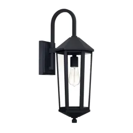 Ellsworth Coastal Outdoor Wall Lantern - 23" - Black