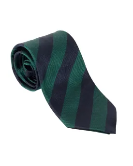 Fumagalli Forest & Navy Block Stripe Tie