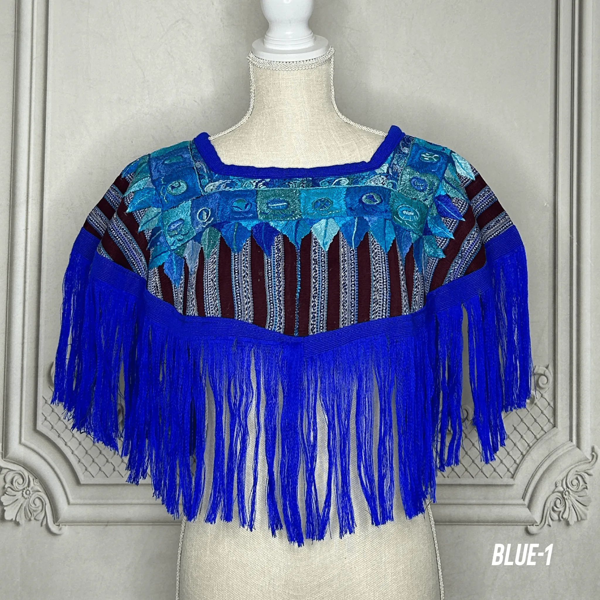 Handmade Fringed Guatemalan Cape