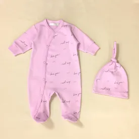 Love You ♥ Lilac Layette Set