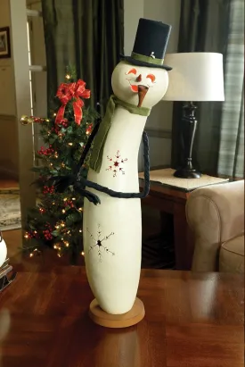 Meadowbrooke - Large Tall Lit Snowman