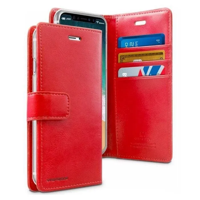 Mercury Blue Moon Diary Case for iPhone X/XS - Red