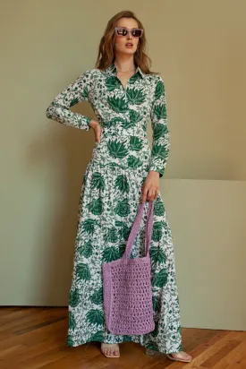 Meredith Floral Dress Green