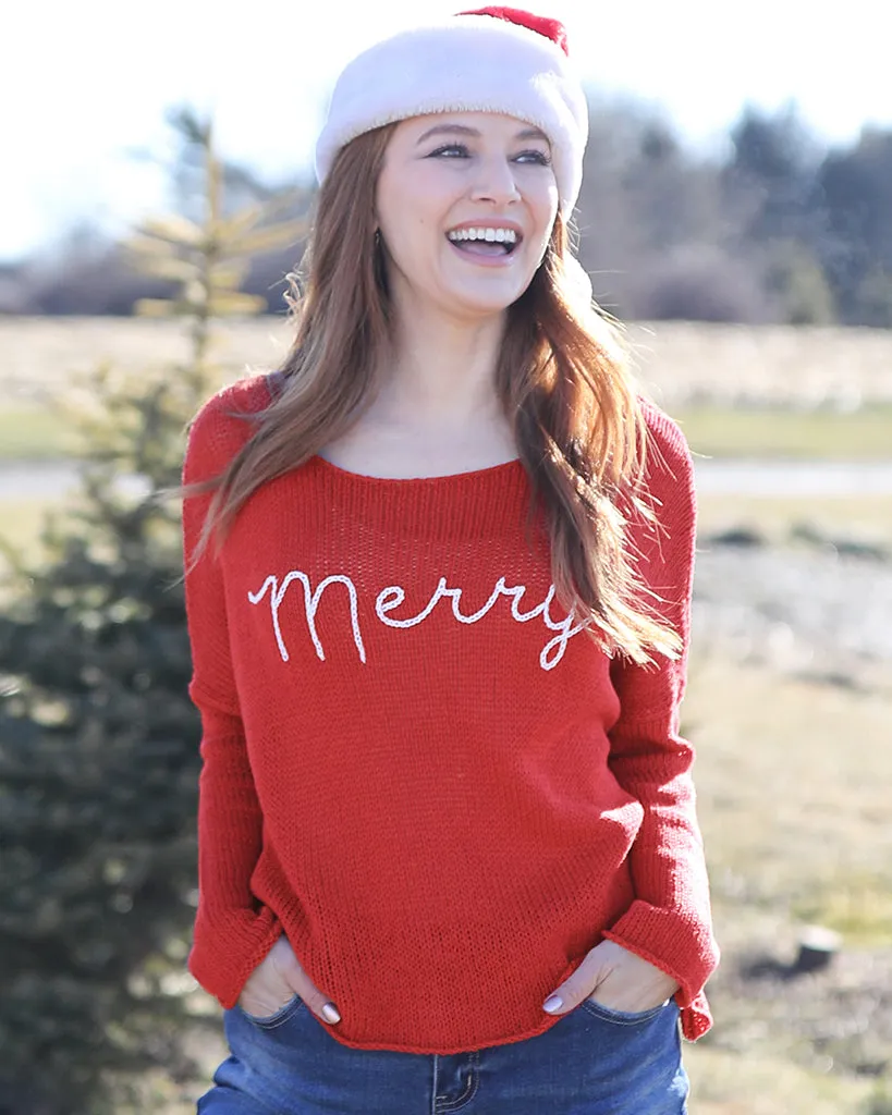 MERRY EMBROIDERED CREW COTTON