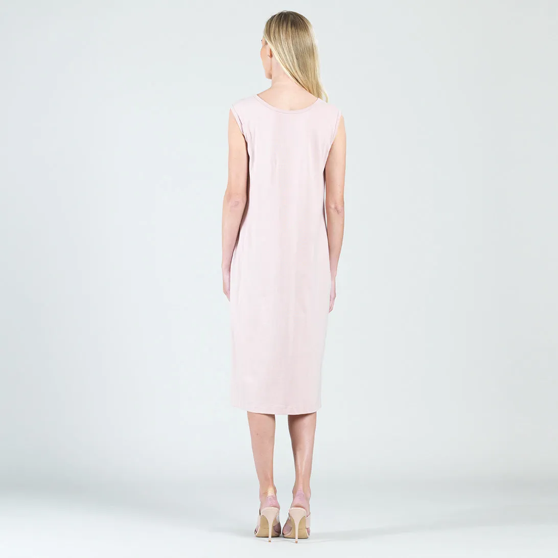 Modal Cotton - Reversible Cut Out Midi Dress - Mauve - Final Sale!