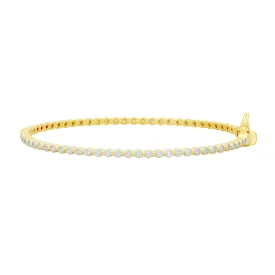 Signature Bezel Pavé Hinge Bangle