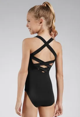 Strappy lace up back leotard - FINAL SALE